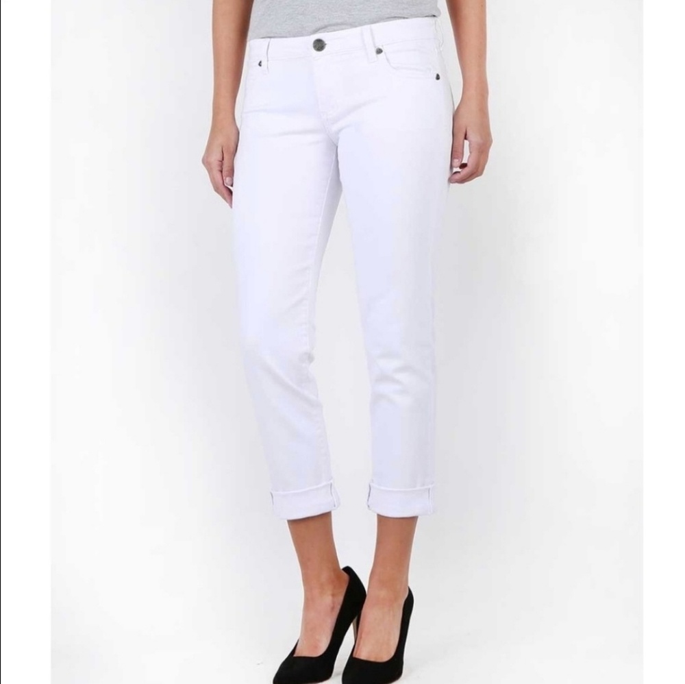Kut from the Kloth Catherine Boyfriend White Jeans